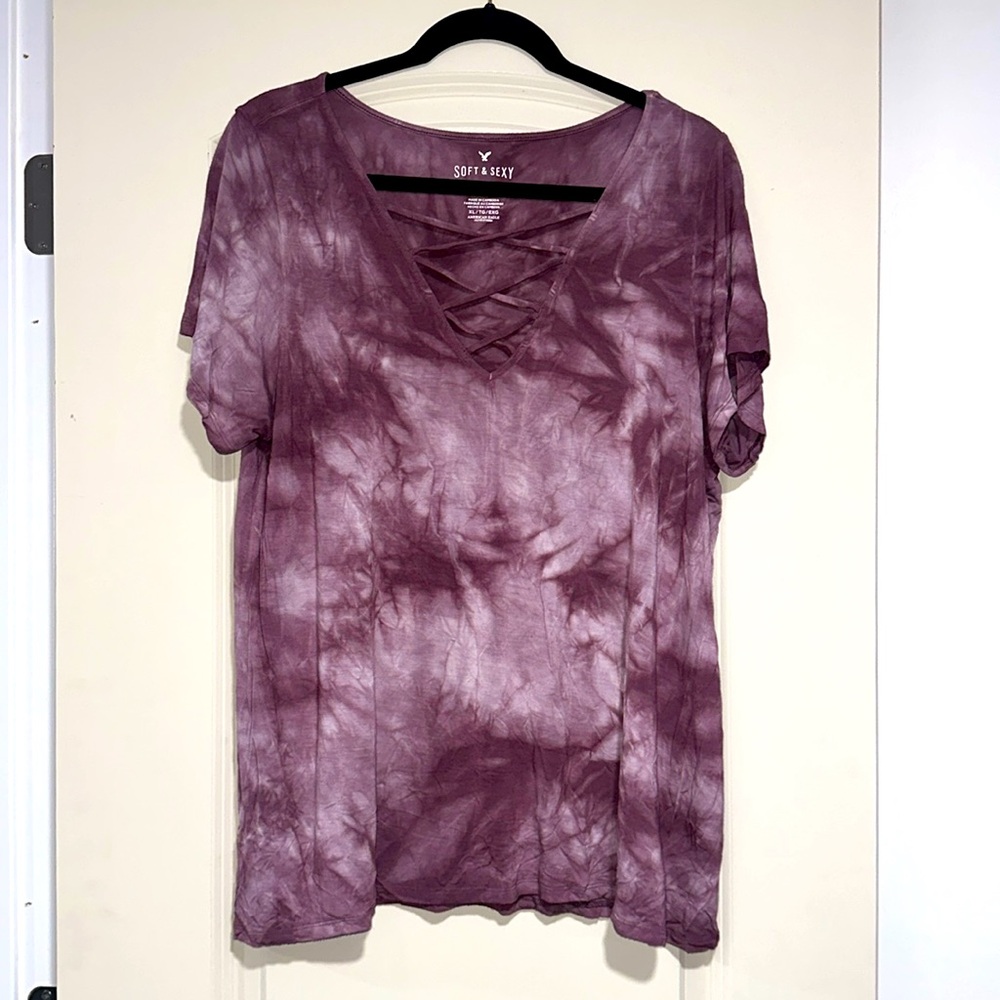 American eagle soft and sexy purple T shirt